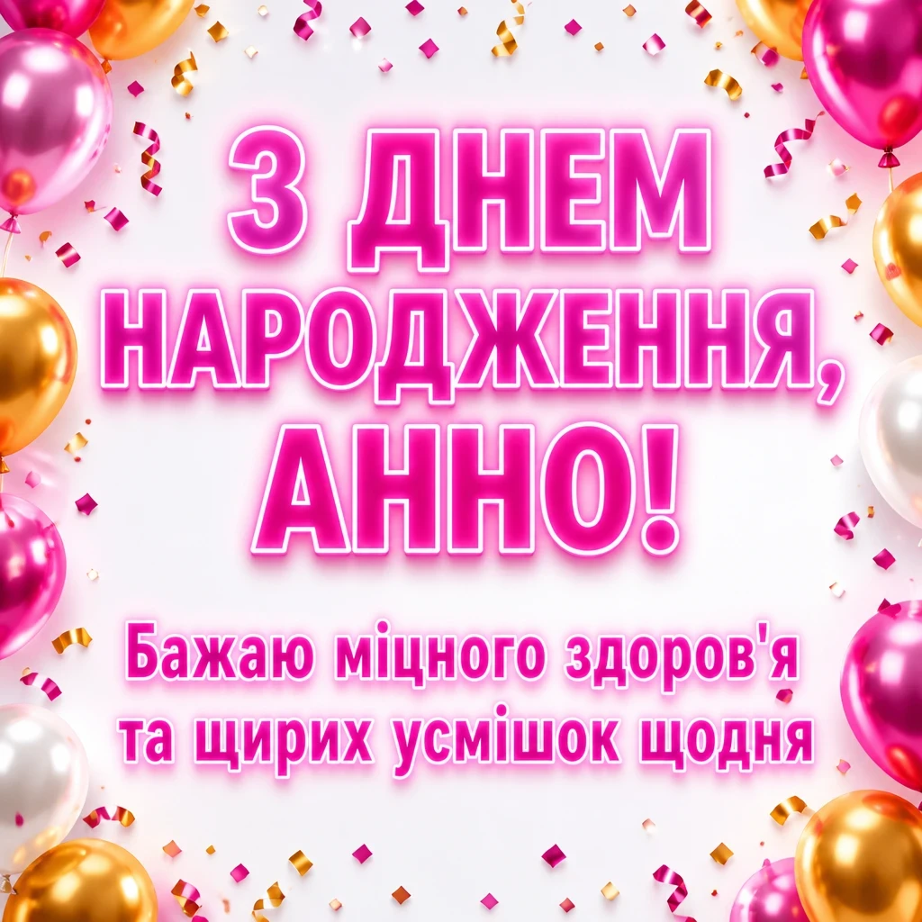 з днем народження анна
