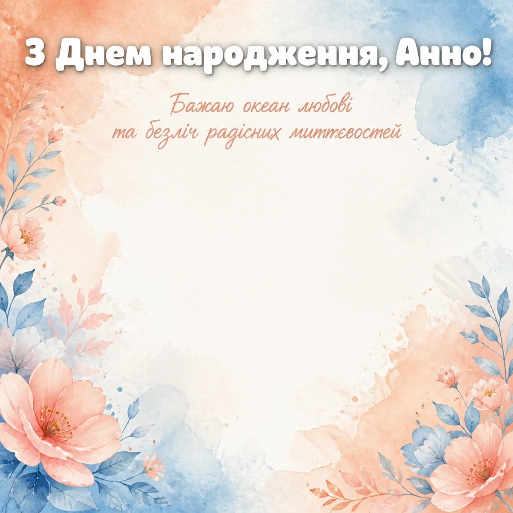 з днем народження анна