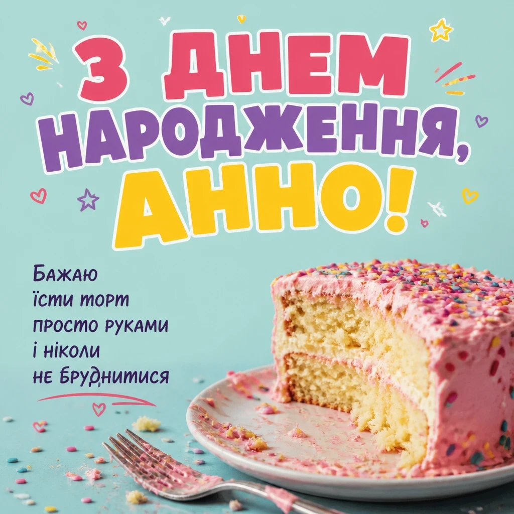 з днем народження анна