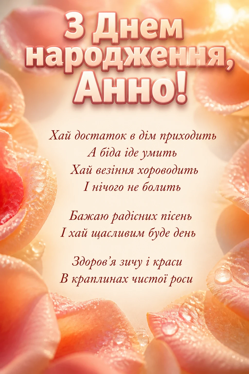 з днем народження анна