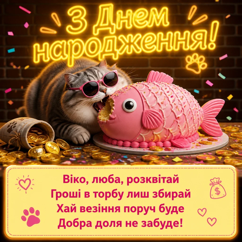 з днем народження віка