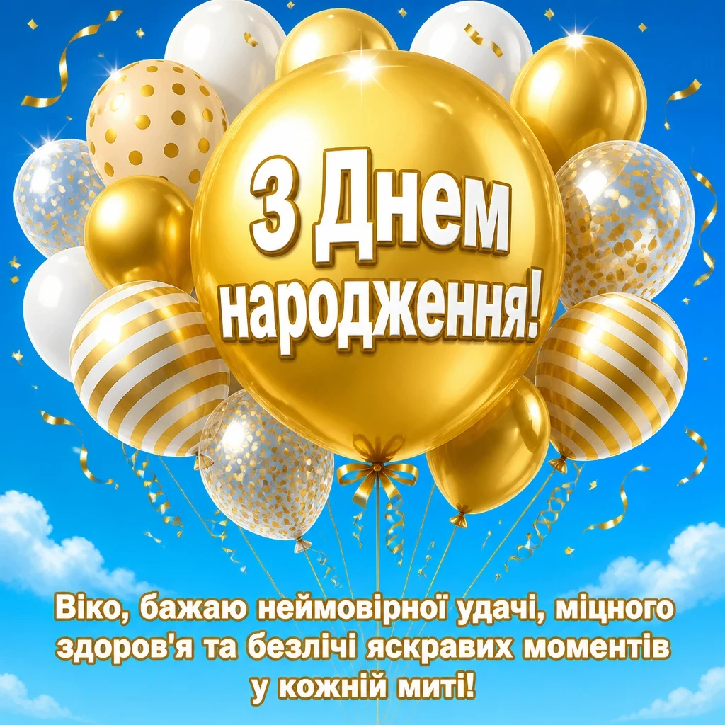 з днем народження віка