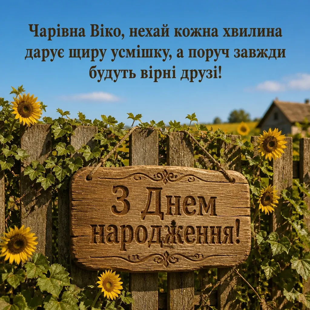 з днем народження віка