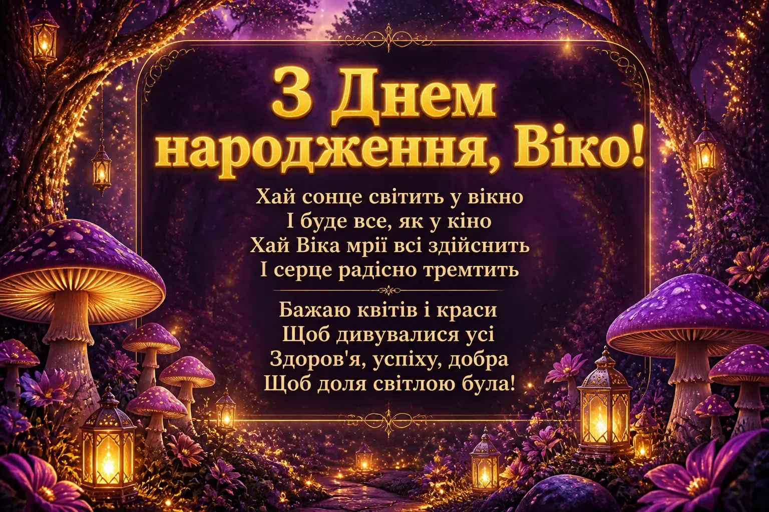 з днем народження віка