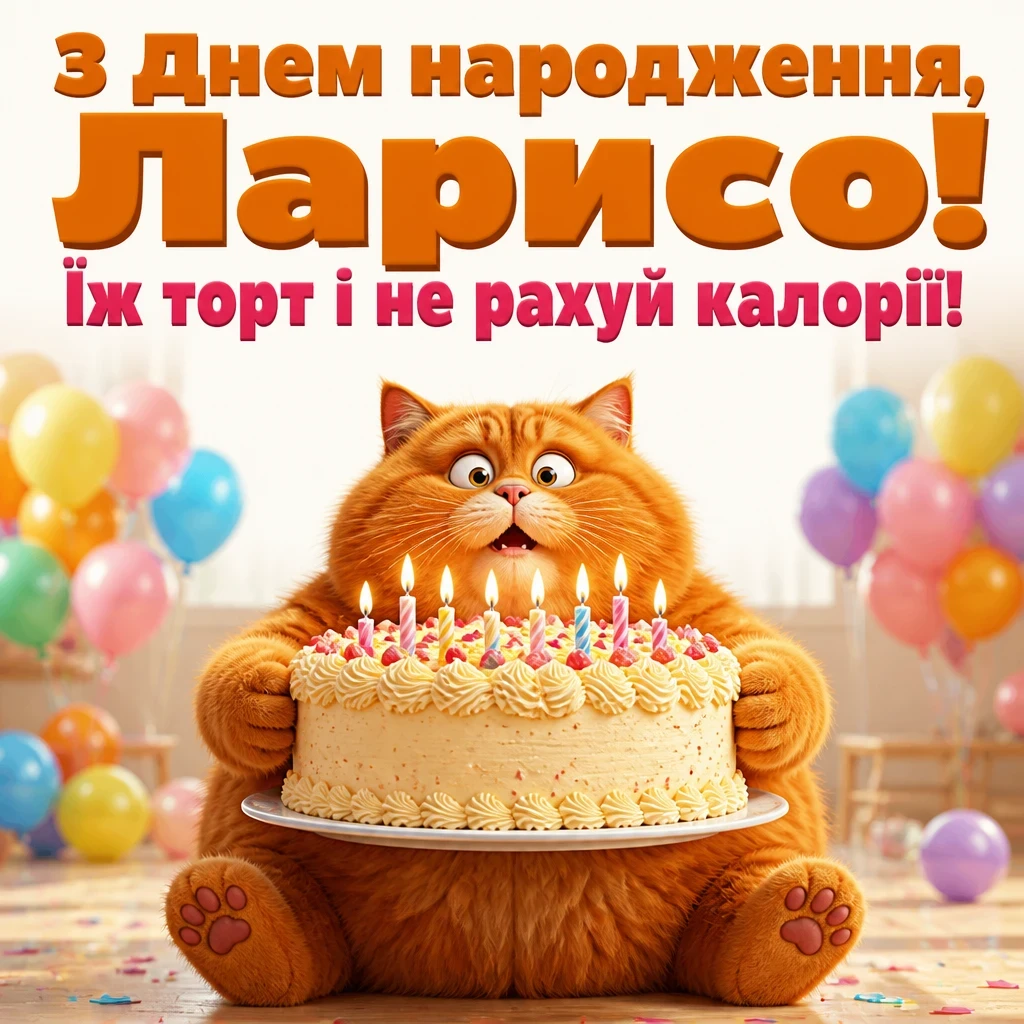 з днем народження лариса