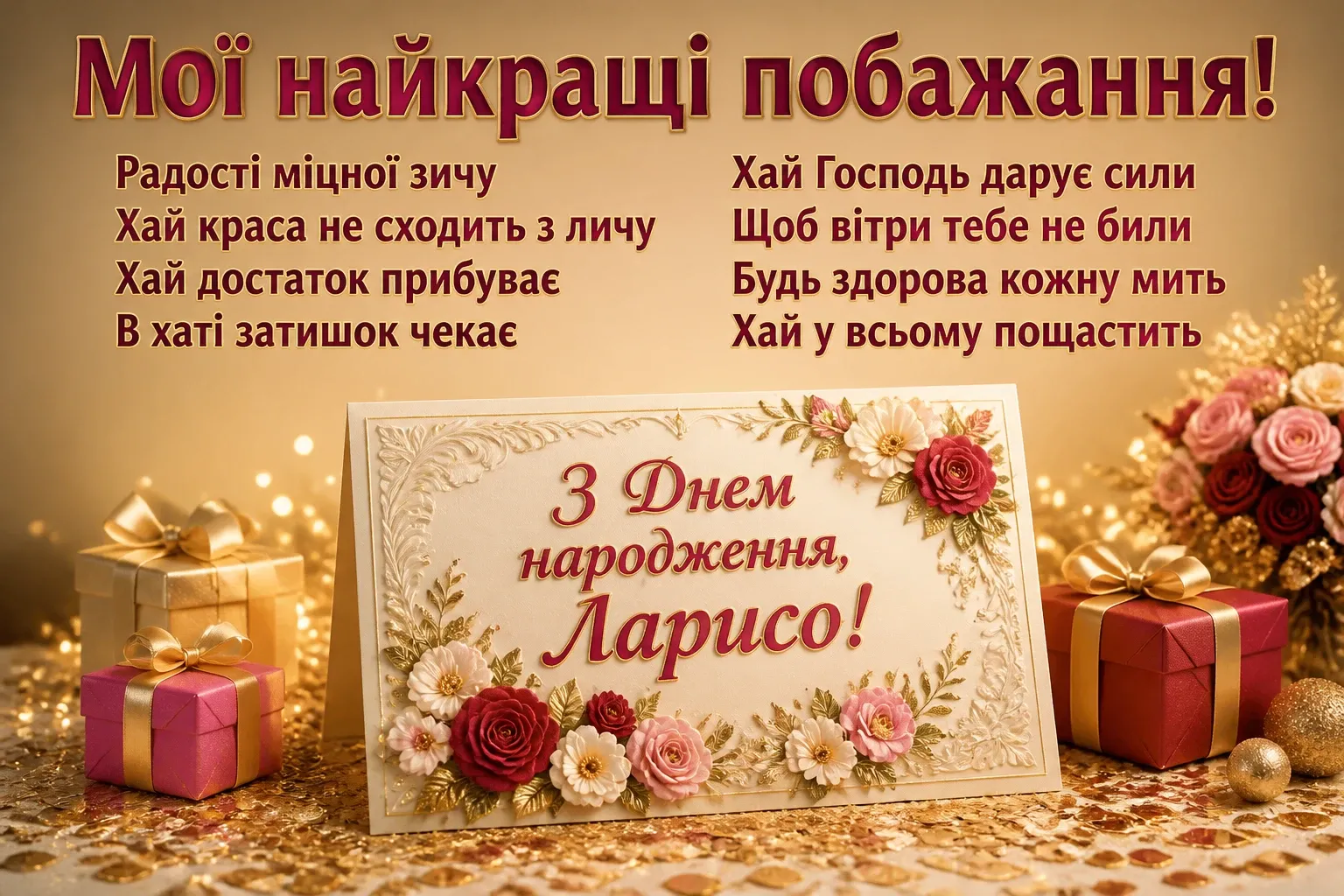 з днем народження лариса