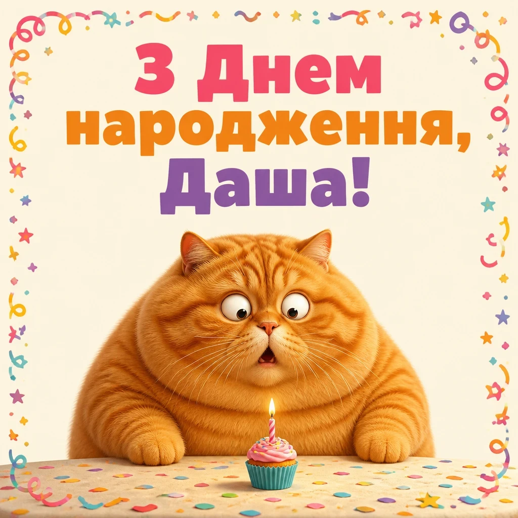 з днем народження даша