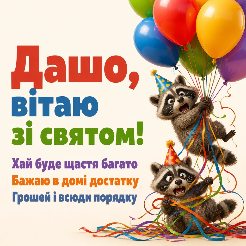 з днем народження даша