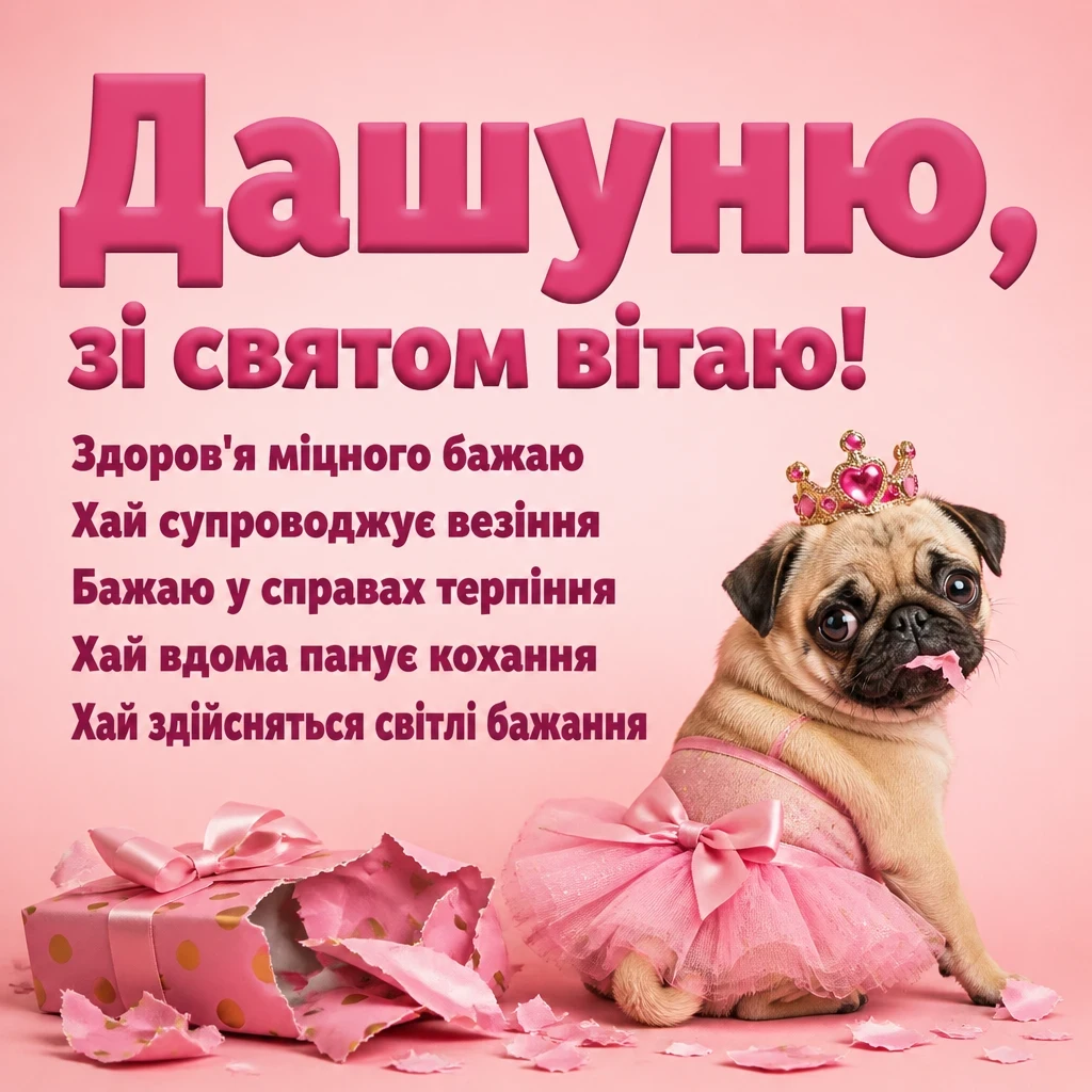 з днем народження даша
