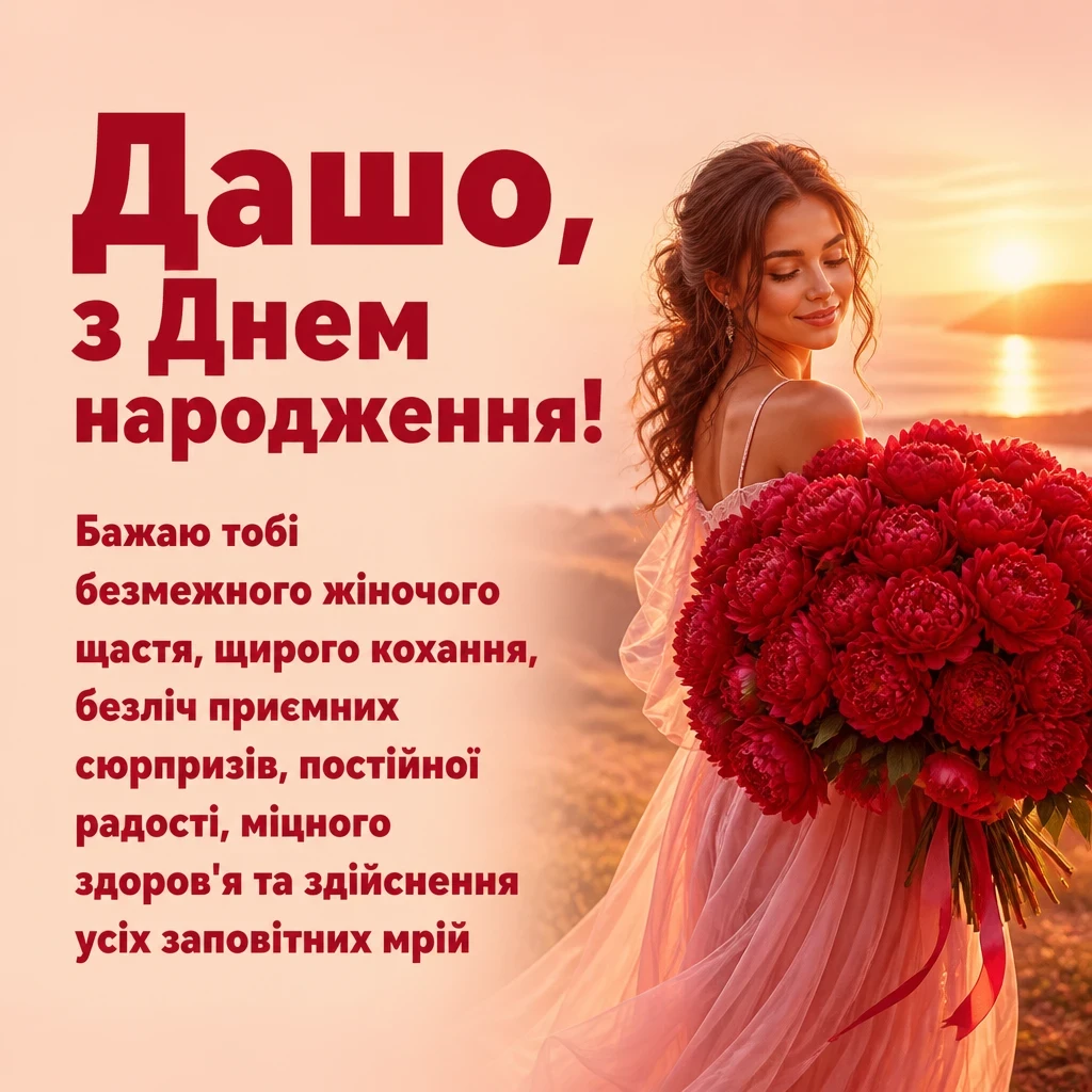 з днем народження даша
