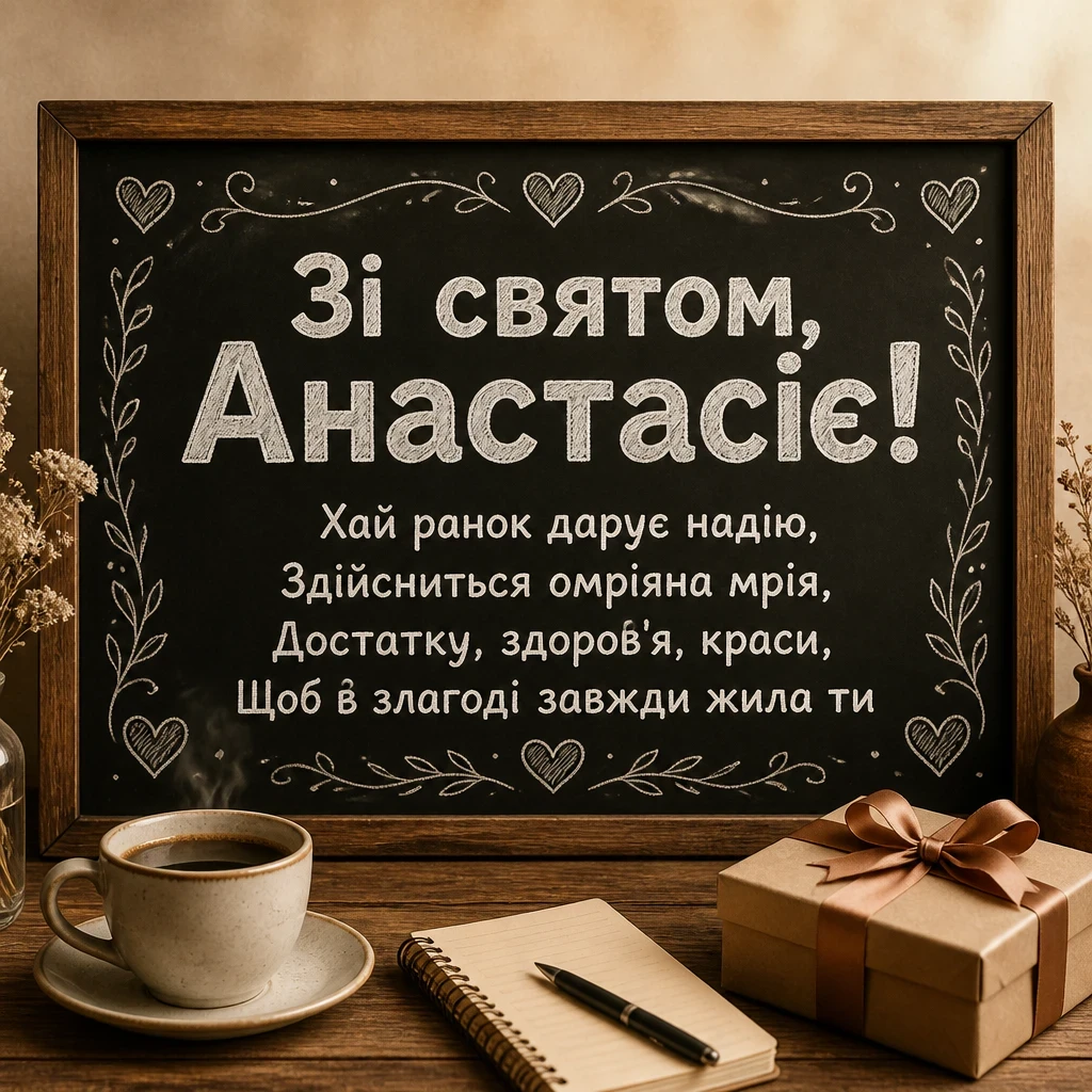 з днем народження анастасія