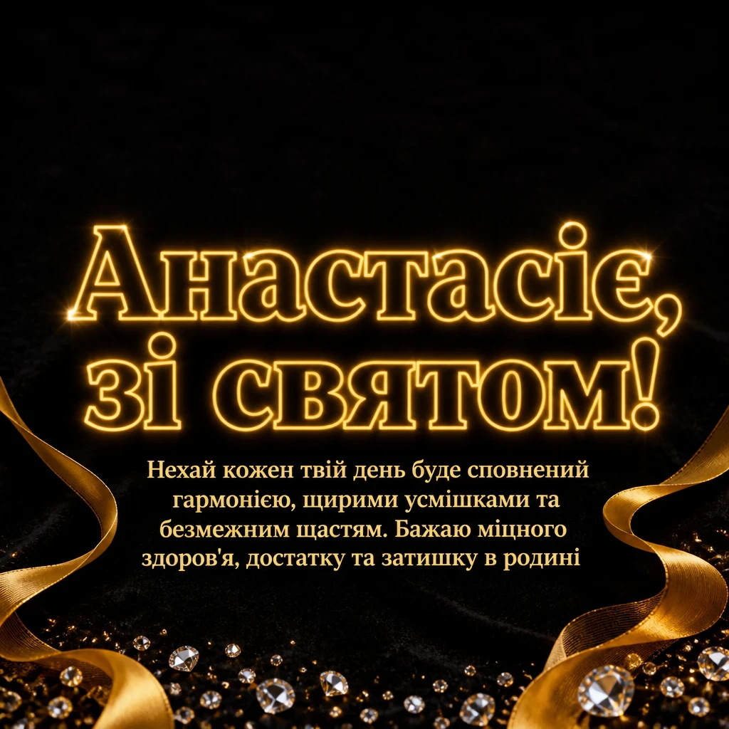 з днем народження анастасія
