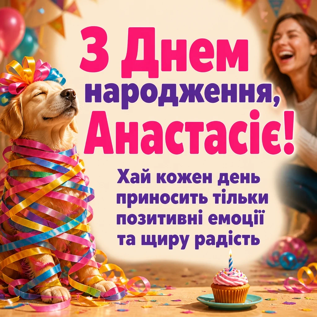 з днем народження анастасія