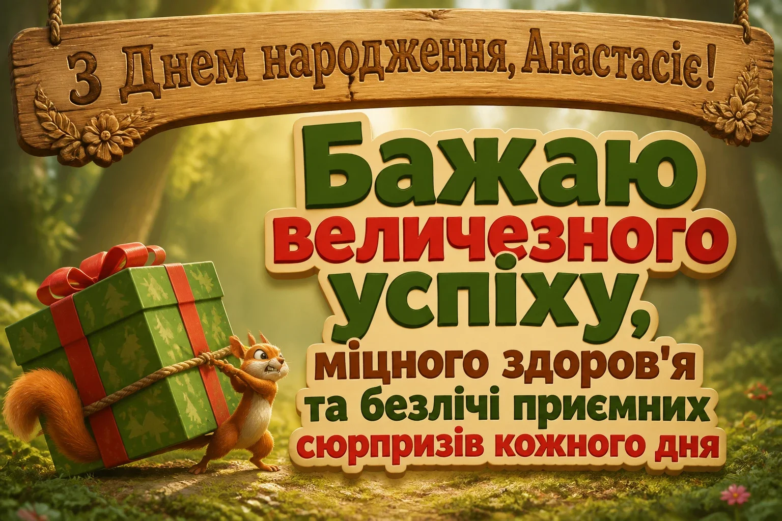 з днем народження анастасія