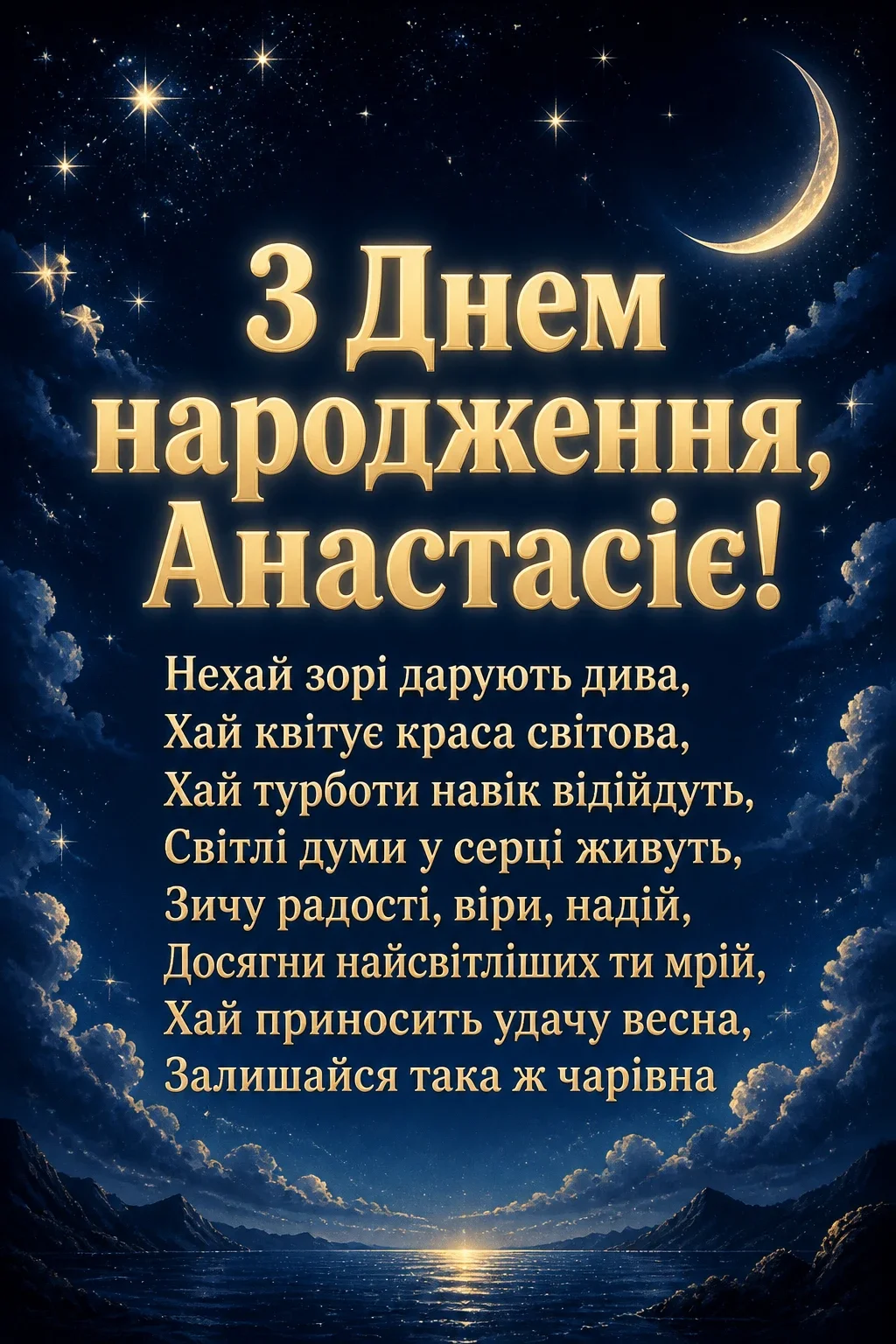 з днем народження анастасія