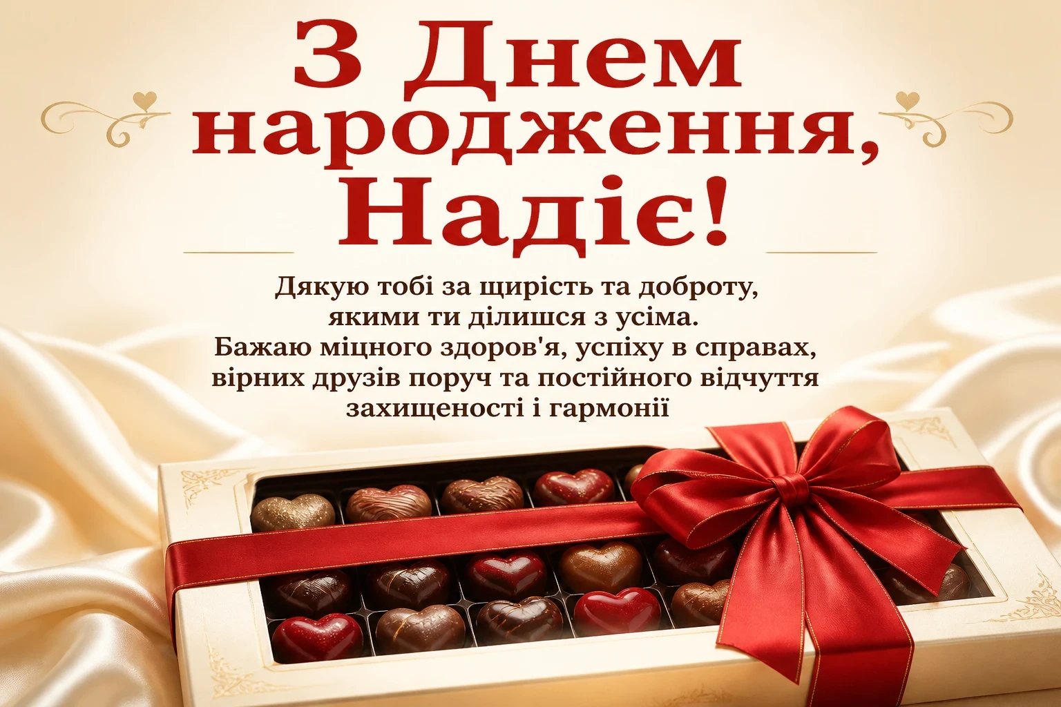 з днем народження надія