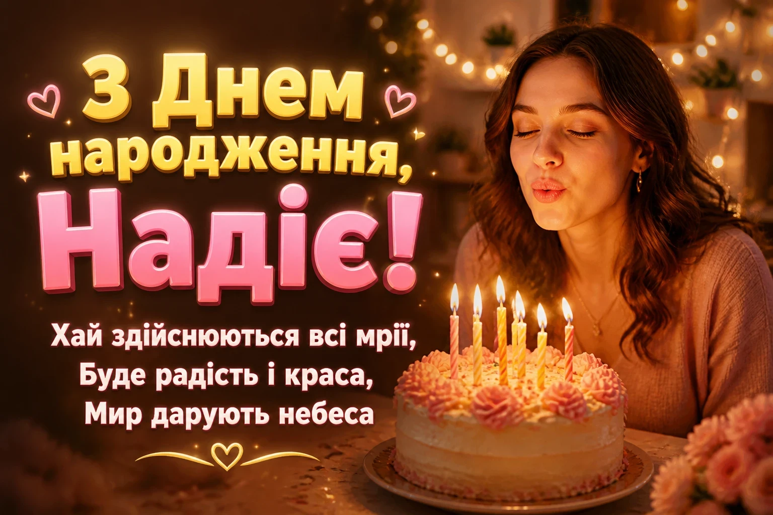 з днем народження надія