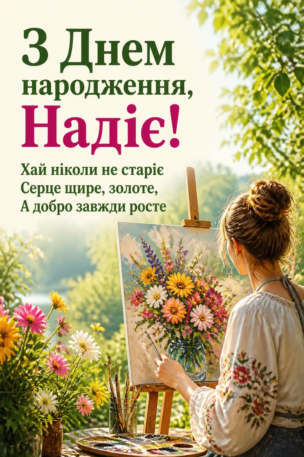 з днем народження надія