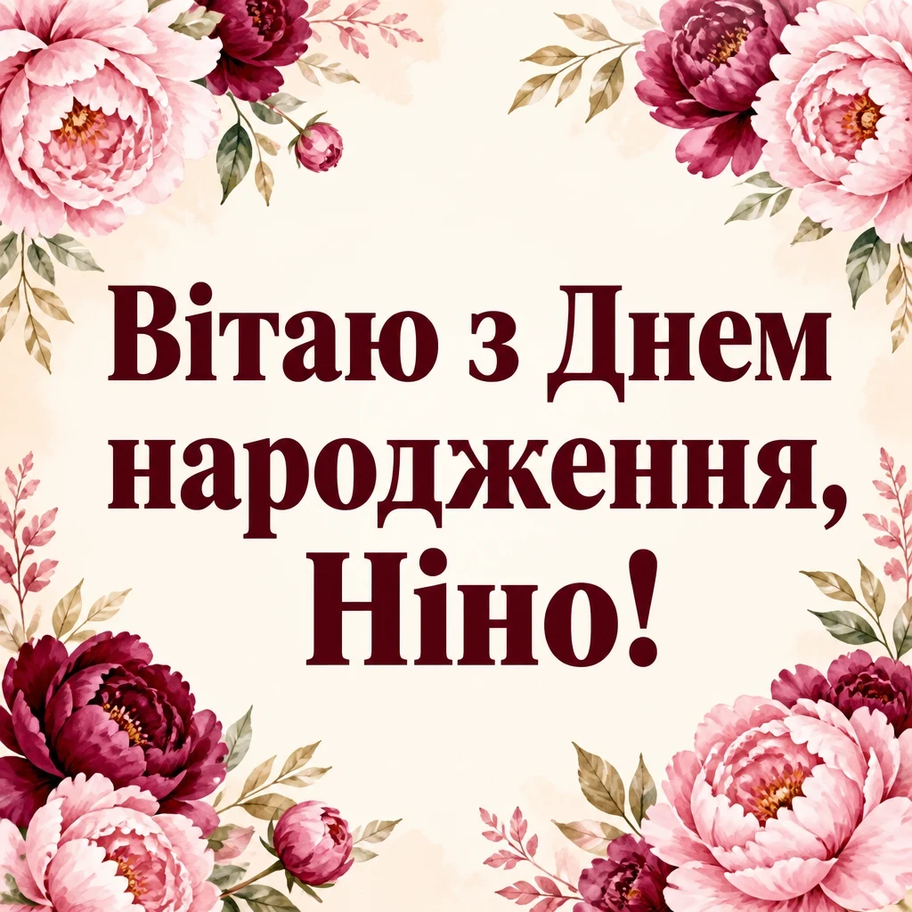 з днем народження ніна з днем народження ніна