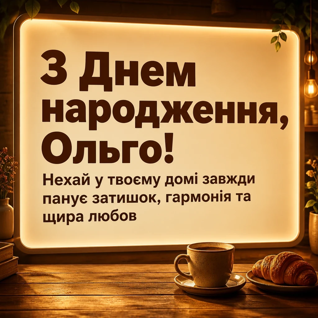 з днем народження ольга