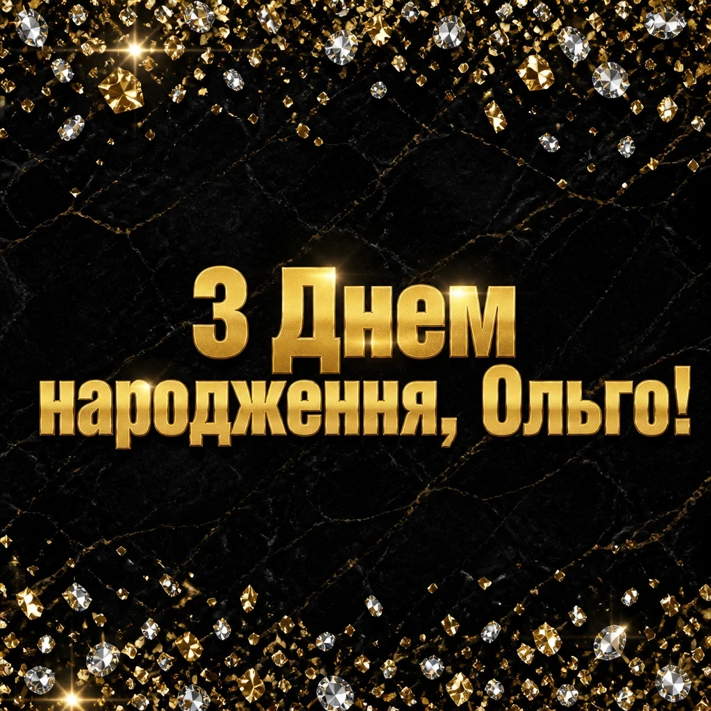 з днем народження ольга