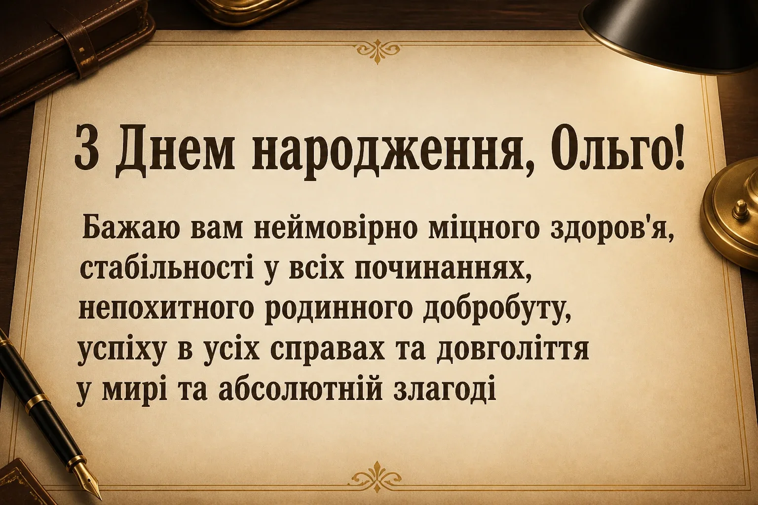 з днем народження ольга