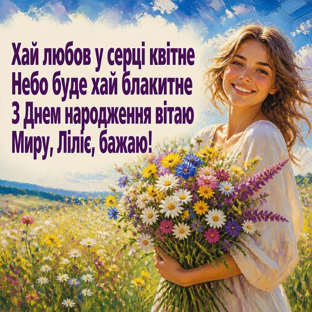 з днем народження ліля