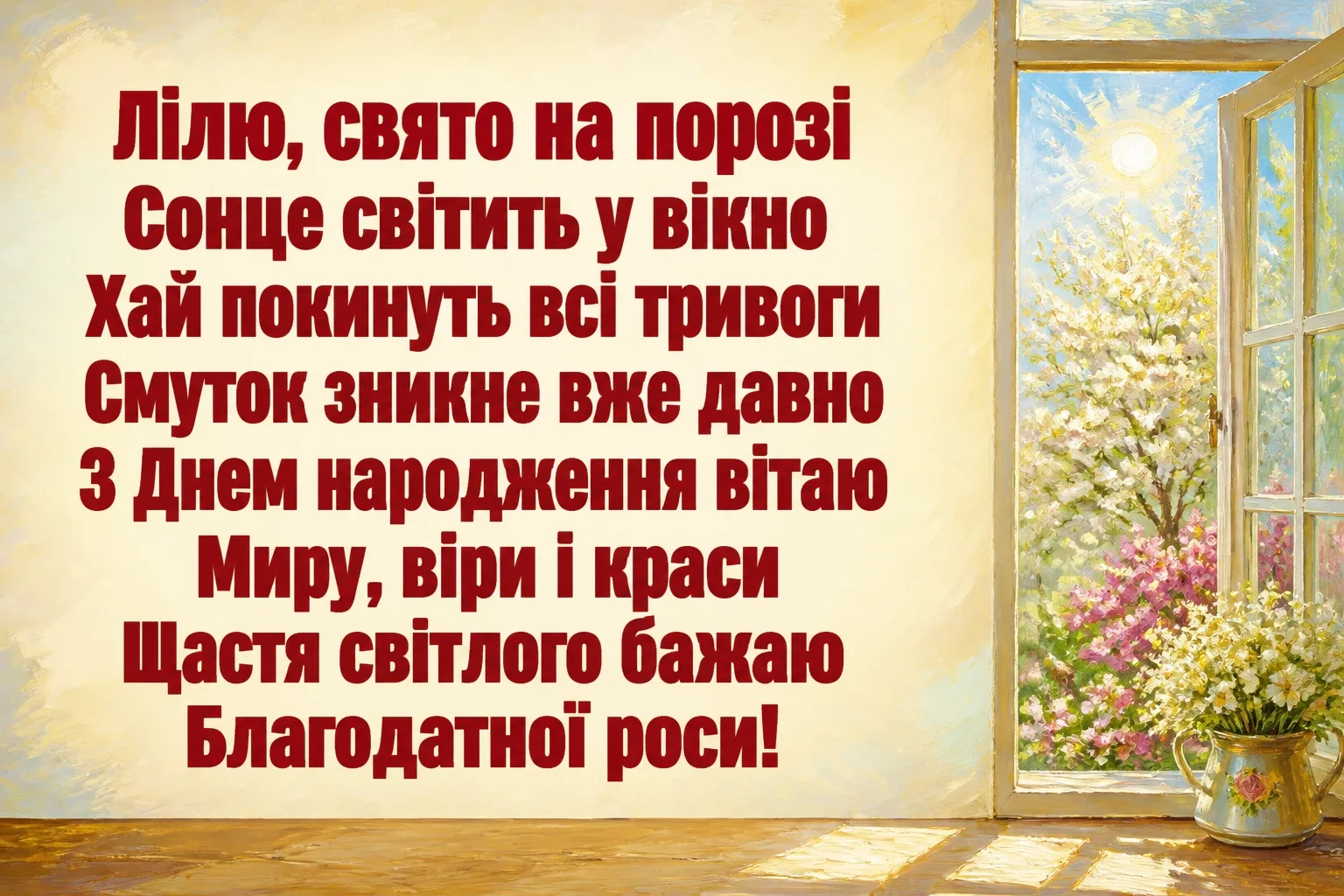 з днем народження ліля