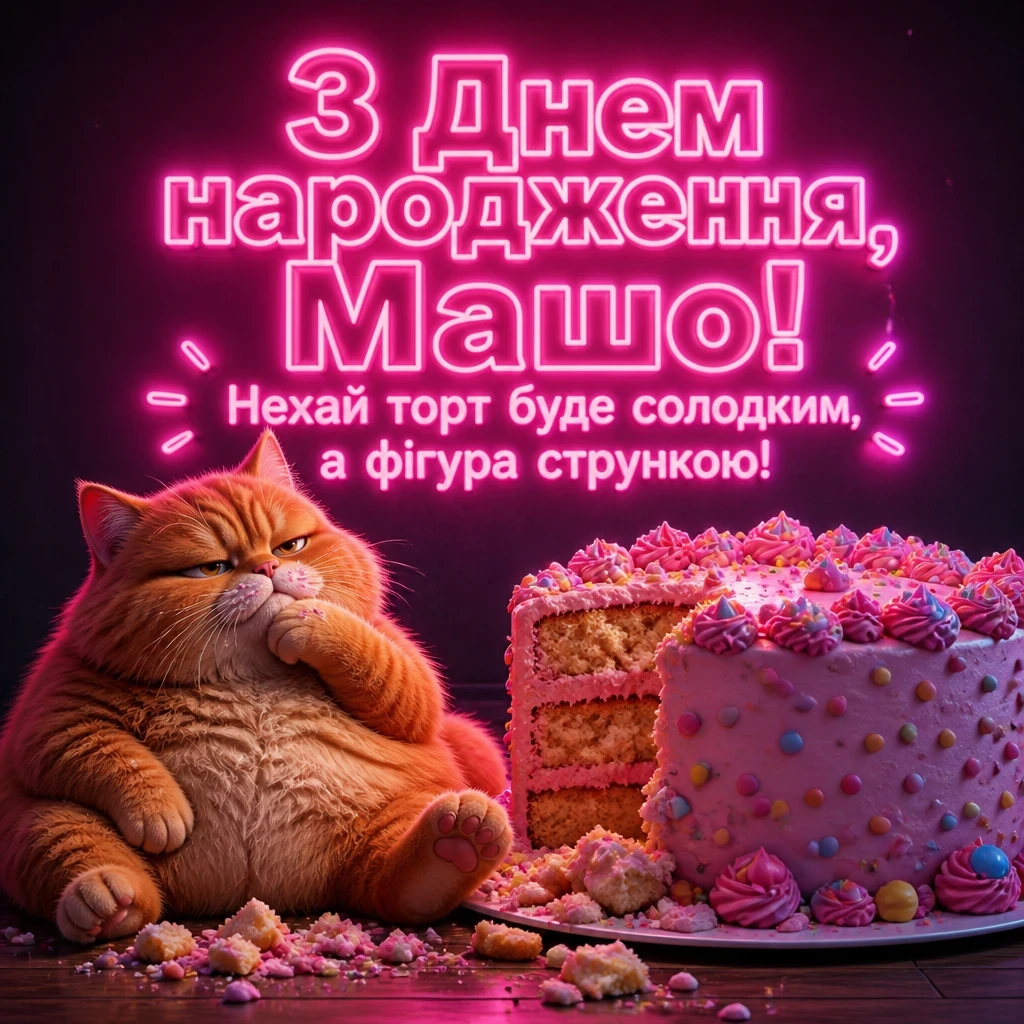 з днем народження маша