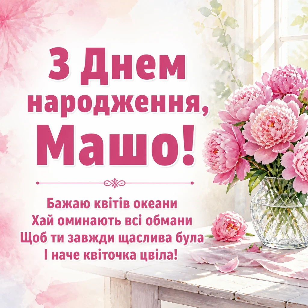 з днем народження маша