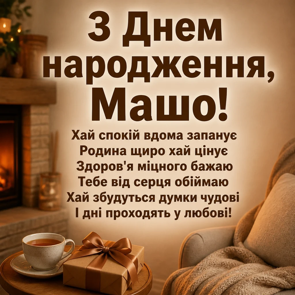 з днем народження маша