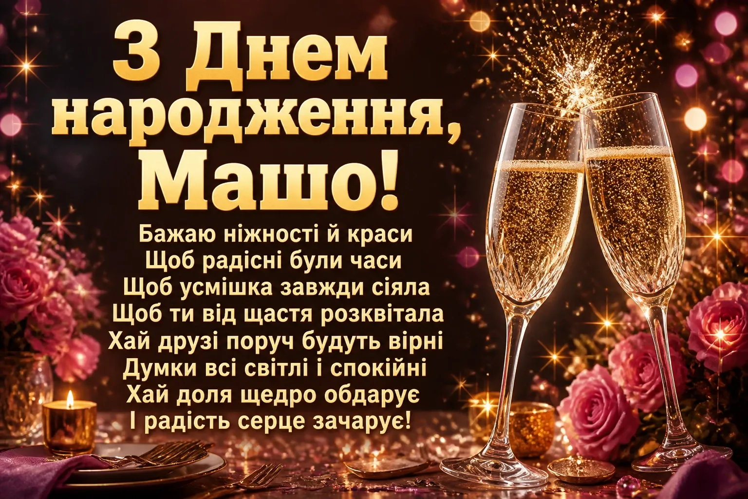 з днем народження маша