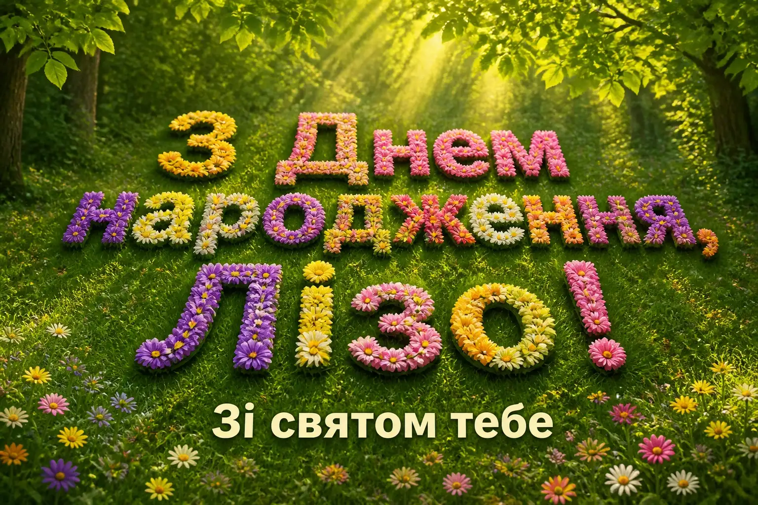 з днем народження ліза
