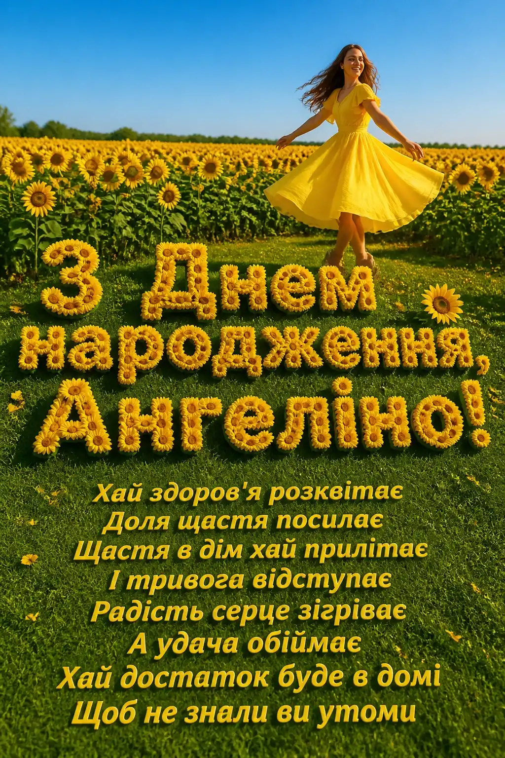 з днем народження ангеліна з днем народження ангеліна