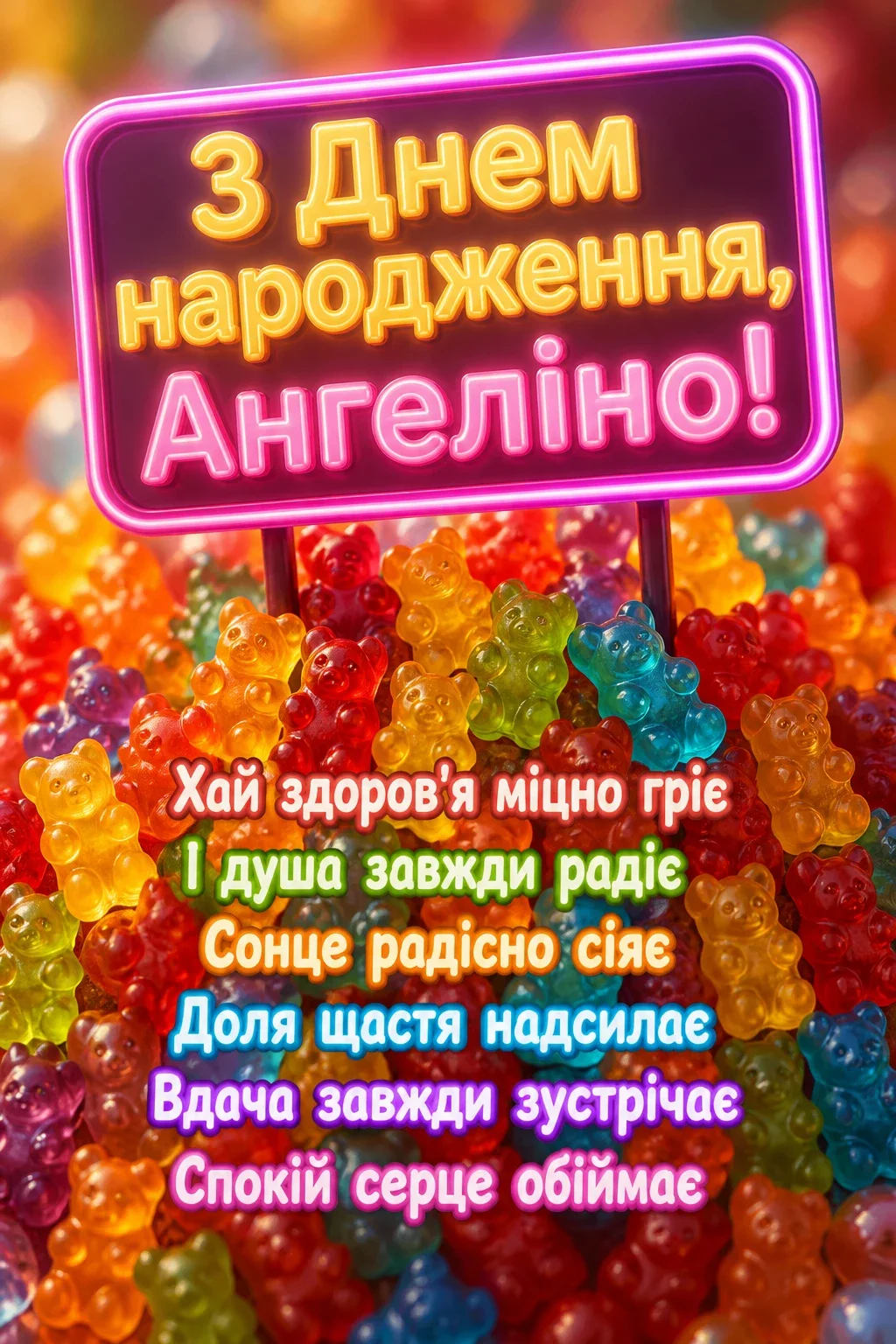 з днем народження ангеліна з днем народження ангеліна
