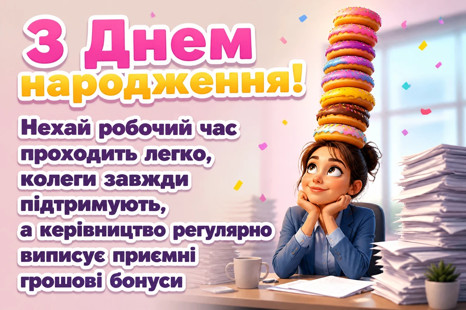 прикольні привітання з днем народження колезі жінці