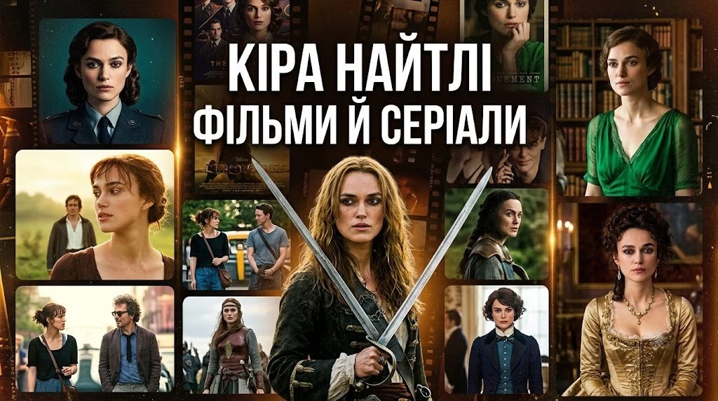 Топ 20 фільмів і серіалів Кіри Найтлі
